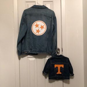 Custom Jean Jackets & Soft Enamel Pins